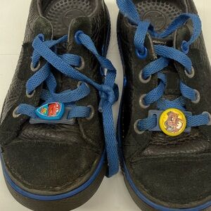 Crocs Black and Blue Character Sneakers
